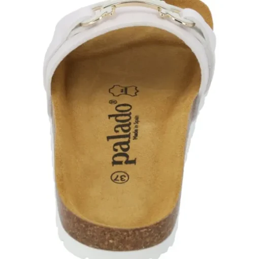 Palado Laudra, Pantoletten, Damen, Weiß Metallic