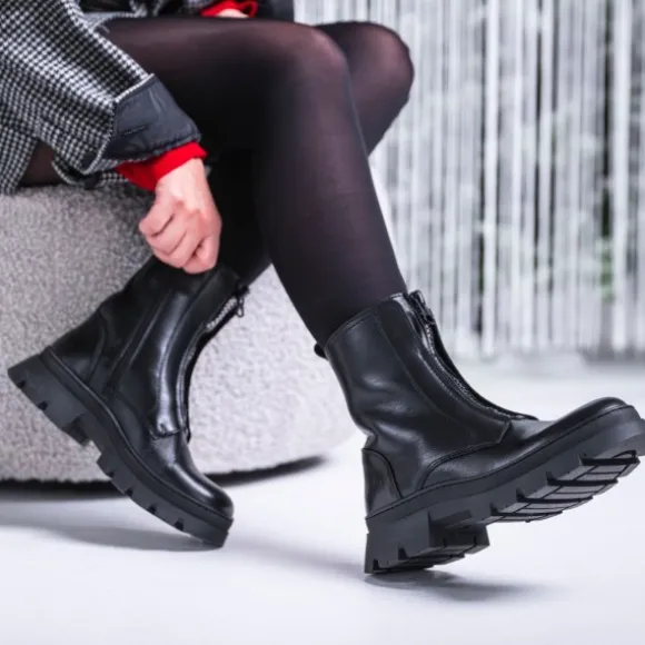 Palado Lazgar by Sila Sahin, Stiefeletten, Damen, Schwarz Lack