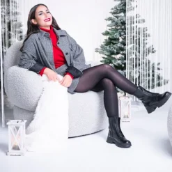 Palado Lazgar by Sila Sahin, Stiefeletten, Damen, Schwarz Lack