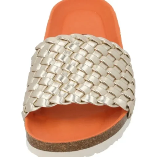 Palado Lerima by Sila Sahin, Pantoletten, Damen, Gold Metallic
