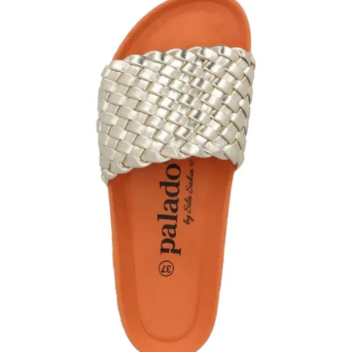 Palado Lerima by Sila Sahin, Pantoletten, Damen, Gold Metallic