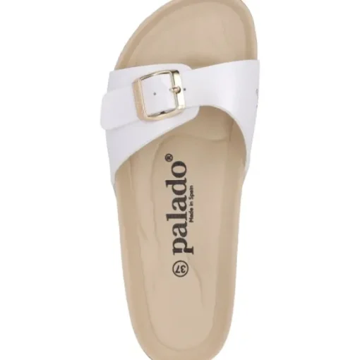 Palado Malta BE Metallic, Pantoletten, Damen, Weiß