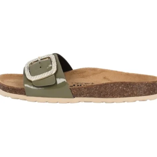 Palado Malta BX by Sila Sahin, Pantoletten, Damen, Khaki Lack
