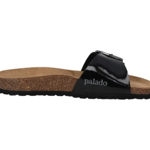 Palado Malta BX by Sila Sahin, Pantoletten, Damen, Schwarz Lack