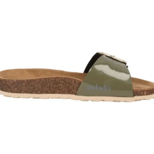 Palado Malta BX by Sila Sahin, Pantoletten, Damen, Khaki Lack