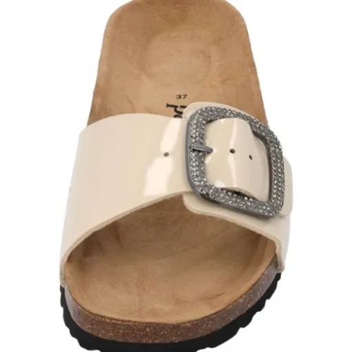 Palado Malta BX by Sila Sahin, Pantoletten, Damen, Beige Lack