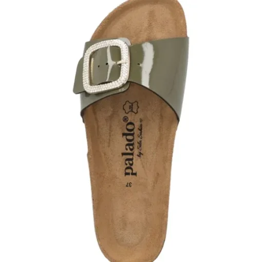 Palado Malta BX by Sila Sahin, Pantoletten, Damen, Khaki Lack