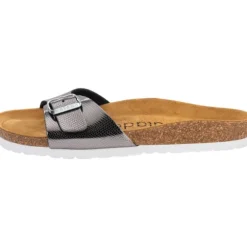 Palado Malta Coralino, Pantoletten, Damen, Metallic Snake Anthrazit