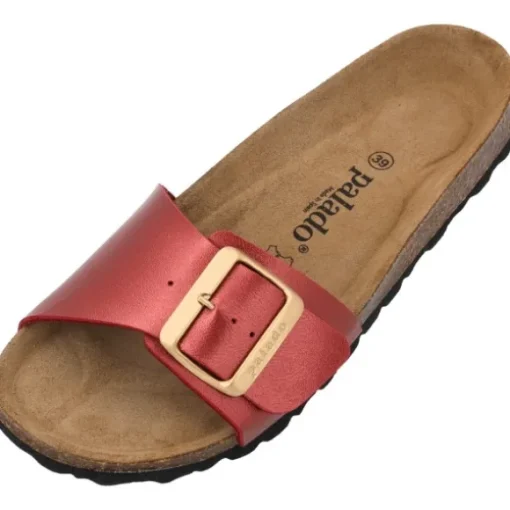 Palado Malta EGS Metallic, Pantoletten, Damen, Bordeaux