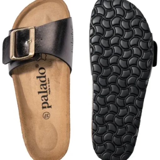 Palado Malta EGS Metallic, Pantoletten, Damen, Anthrazit