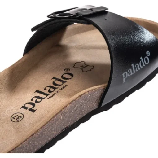 Palado Malta EGS Metallic, Pantoletten, Damen, Schwarz