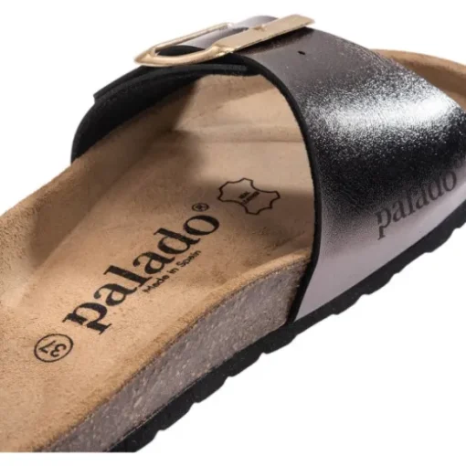 Palado Malta EGS Metallic, Pantoletten, Damen, Anthrazit