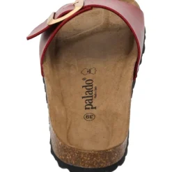 Palado Malta EGS Metallic, Pantoletten, Damen, Bordeaux
