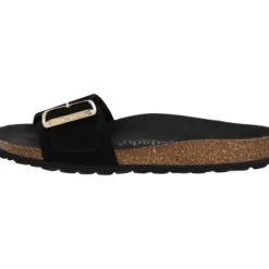 Palado Malta EGS Mono Velours, Pantoletten, Damen, Schwarz