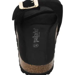 Palado Malta EGS Mono Velours, Pantoletten, Damen, Schwarz