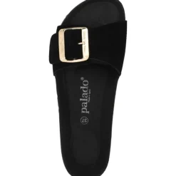 Palado Malta EGS Mono Velours, Pantoletten, Damen, Schwarz