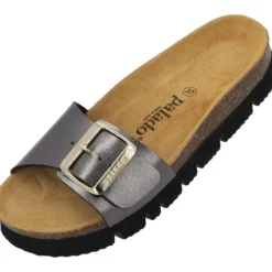 Palado Malta EGS PL, Pantoletten, Damen, Anthrazit Metallic