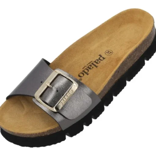 Palado Malta EGS PL, Pantoletten, Damen, Anthrazit Metallic