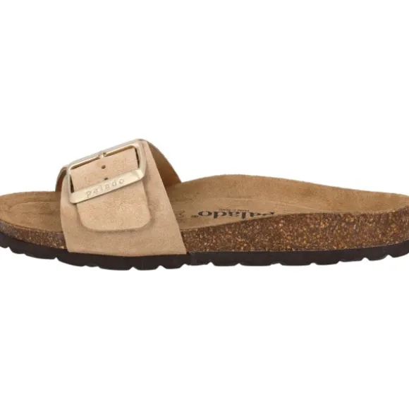 Palado Malta EGS Velours Premium Leather, Pantoletten, Damen, Beige