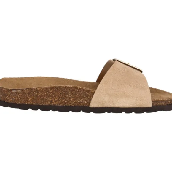 Palado Malta EGS Velours Premium Leather, Pantoletten, Damen, Beige