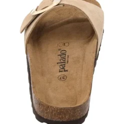 Palado Malta EGS Velours Premium Leather, Pantoletten, Damen, Beige