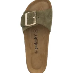 Palado Malta EGS Velours Premium Leather, Pantoletten, Damen, Khaki