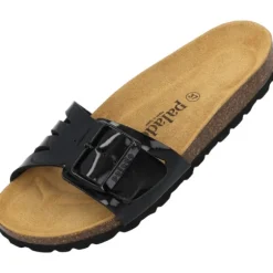 Palado Malta EGS Vent, Pantoletten, Damen, Schwarz Lack