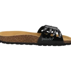 Palado Malta EGS Vent, Pantoletten, Damen, Schwarz Lack