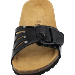 Palado Malta EGS Vent, Pantoletten, Damen, Schwarz Lack