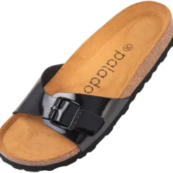 Palado Malta Lack, Pantoletten, Damen, Schwarz