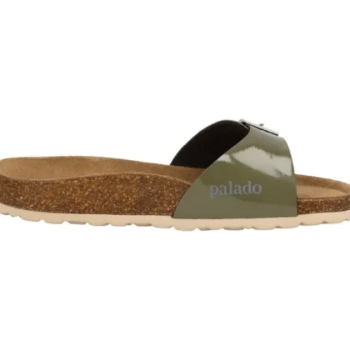 Palado Malta Lack SQS, Pantoletten, Damen, Khaki