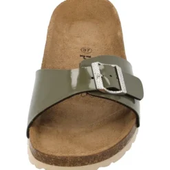 Palado Malta Lack SQS, Pantoletten, Damen, Khaki