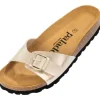 Palado Malta Metallic, Pantoletten, Damen, Gold/Schwarz