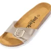 Palado Malta Metallic, Pantoletten, Damen, Beige/Weiß