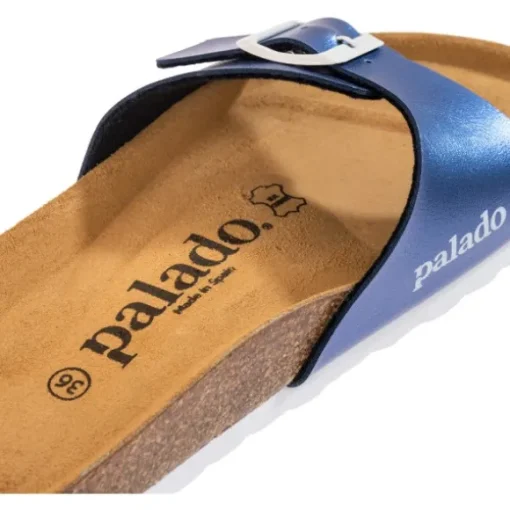 Palado Malta Metallic, Pantoletten, Damen, Blau