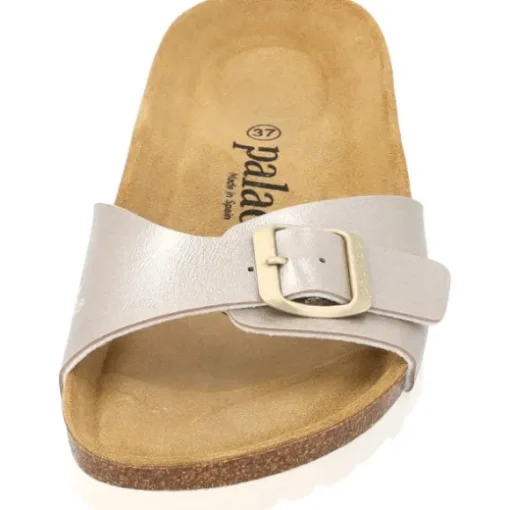 Palado Malta Metallic, Pantoletten, Damen, Beige/Beige