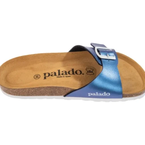 Palado Malta Metallic, Pantoletten, Damen, Blau