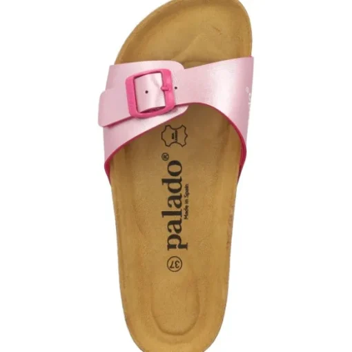 Palado Malta Metallic, Pantoletten, Damen, Pink/Pink