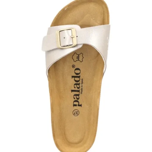 Palado Malta Metallic, Pantoletten, Damen, Beige/Beige