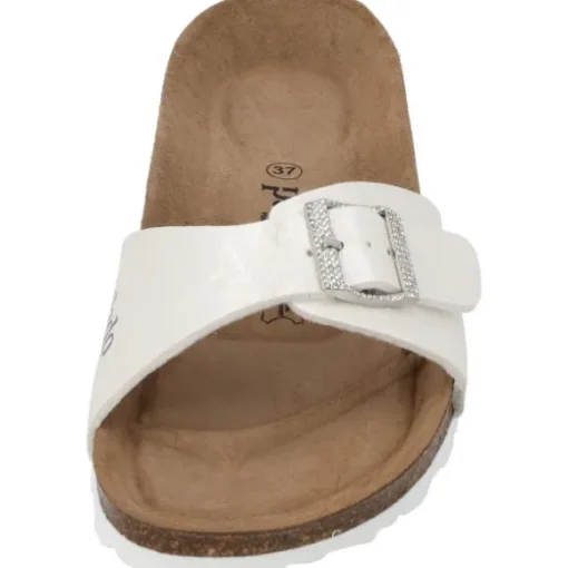 Palado Malta Metallic SQS, Pantoletten, Damen, Weiß