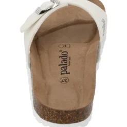 Palado Malta Metallic SQS, Pantoletten, Damen, Weiß