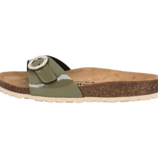 Palado Malta RD by Sila Sahin, Pantoletten, Damen, Khaki Lack