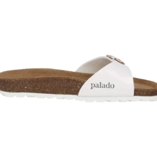 Palado Malta RD by Sila Sahin, Pantoletten, Damen, Weiß Lack