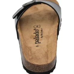 Palado Malta RD by Sila Sahin, Pantoletten, Damen, Schwarz Lack