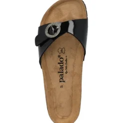 Palado Malta RD by Sila Sahin, Pantoletten, Damen, Schwarz Lack