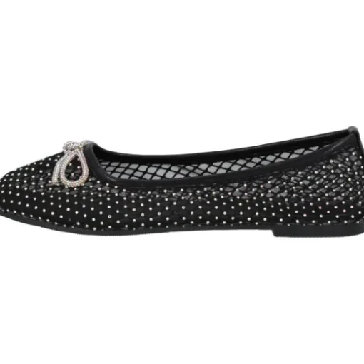 Palado Menera by Sila Sahin , Ballerinas, Damen, Schwarz Glitzer