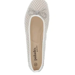 Palado Menera by Sila Sahin , Ballerinas, Damen, Weiß Glitzer