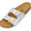 Palado Milos Metallic, Pantoletten, Damen, Silber