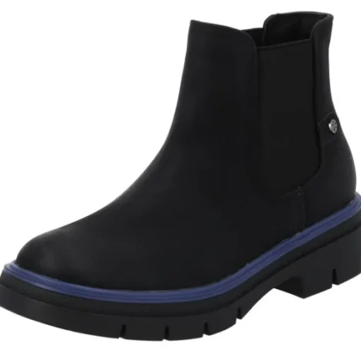 Palado Natlee, Chelsea Boots, Damen, Schwarz/Blau