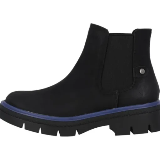 Palado Natlee, Chelsea Boots, Damen, Schwarz/Blau